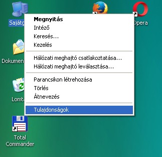 A számítógép adatainak megtekintése Windows XP alatt